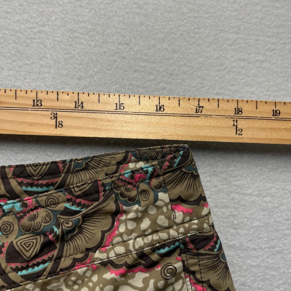 Patagonia Womens 10 Board Shorts Mandala Geometric Print Brown Pink Swim Trunks - Picture 5 of 11